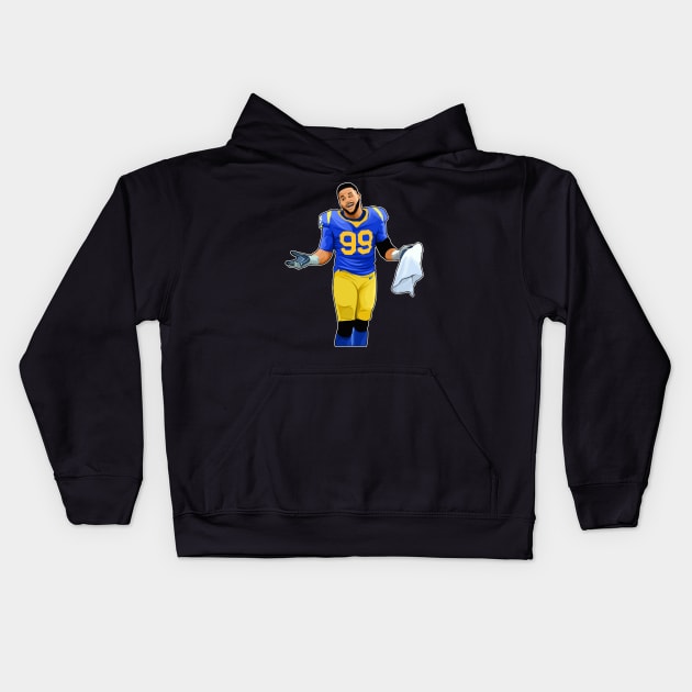 AaronDonald The Shrug Kids Hoodie by 40yards